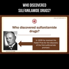 Who discovered sulfanilamide drugs?