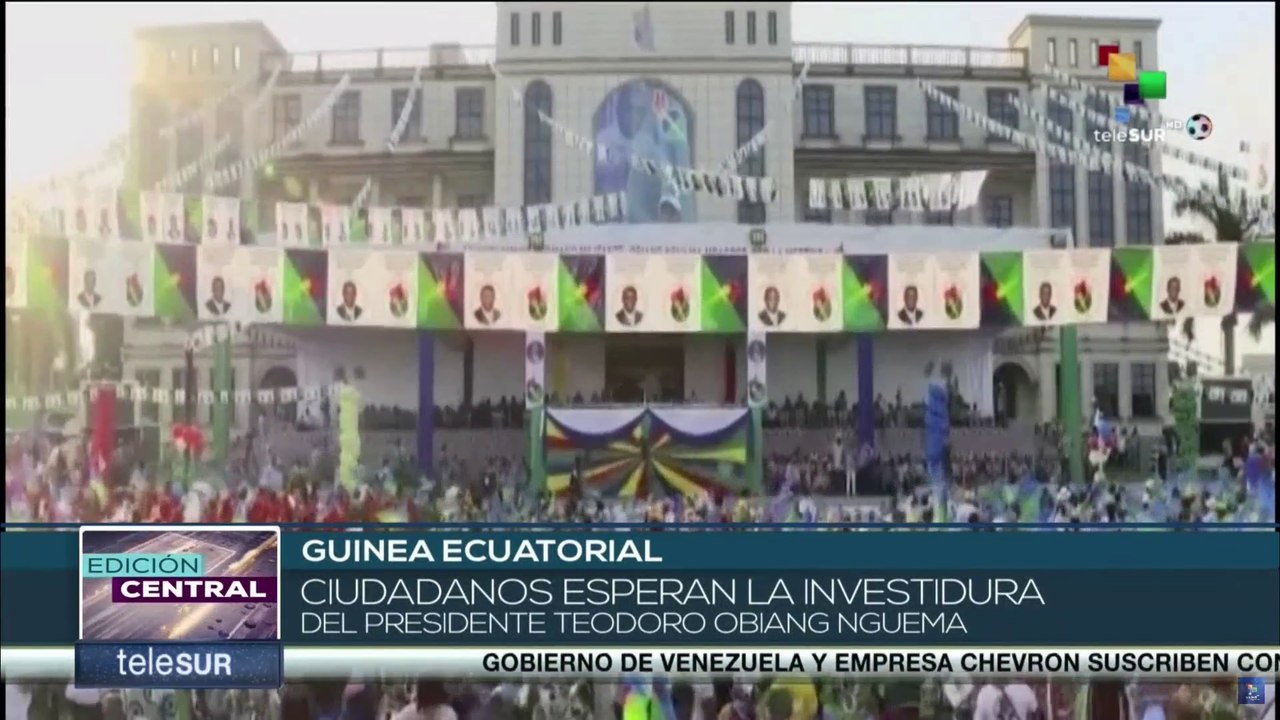 Guinea Ecuatorial celebra reelección del presidente Teodoro Obiang Nguema