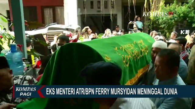 Mantan Menteri ATR Ferry Mursyidan Wafat, Presiden Jokowi Melayat ke Rumah Duka