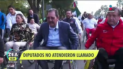 Diputados no atendieron llamado de personas con discapacidad