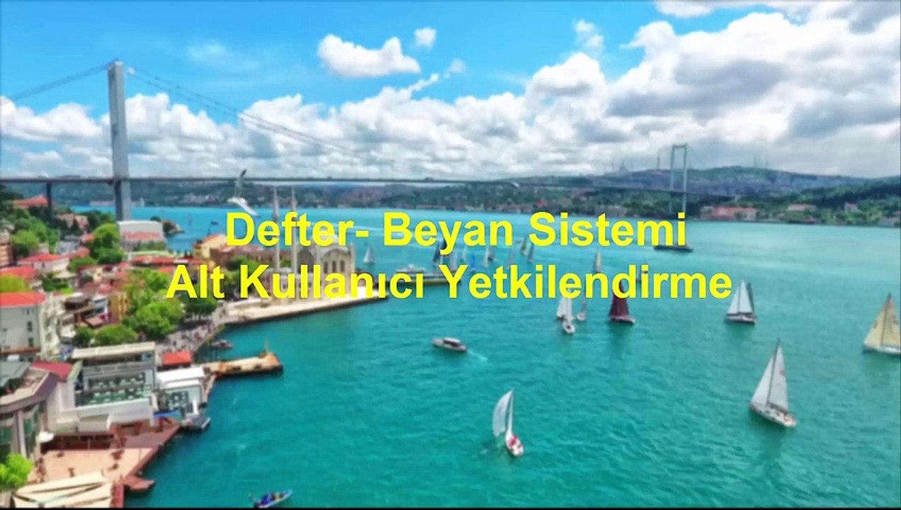 Defter  Beyan Sistemi Alt kullanıcı Yetkilendirme #defterbeyansistemi