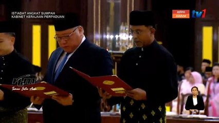 Zambry : Pagi angkat sumpah Senator, petang angkat sumpah depan Agong