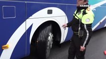 Polis, yolcu otobüslerini tek tek durdurdu... 51 sürücüye ceza kesildi