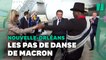 À la Nouvelle Orléans, Emmanuel Macron tente quelques pas (maladroits) de danse