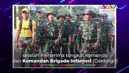 Komandan Pertama Badak Hitam, Letkol Dicky Jalan Kaki 5 Km