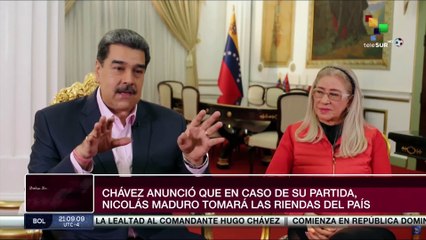 Diálogo documental “Como la Luna Llena” de teleSUR con la pareja presidencial de Venezuela