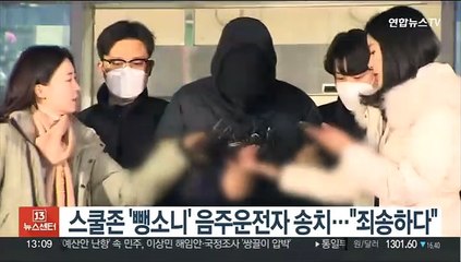 스쿨존 '뺑소니' 음주운전자 송치…"죄송하다"