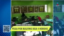 Pelea por bullying deja cuatro heridos en Metepec