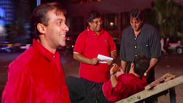 Chal Mere Bhai Drunk Scene Shooting | Sanjay Dutt, Salman Khan