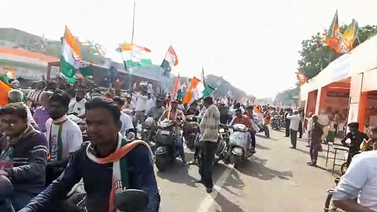 VIDEO: Gujarat election 2022: दूसरे चरण का प्रचार थमा, राजनीतिक दलों के रोड शो