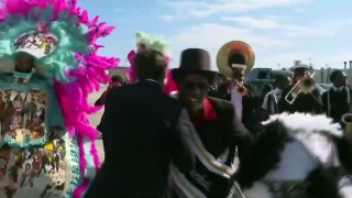 Um passo de dança de Emmanuel Macron em Nova Orleães