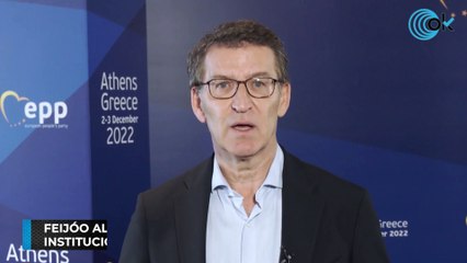 Feijóo alerta ante líderes europeos del "deterioro institucional" que está causando Sánchez en España