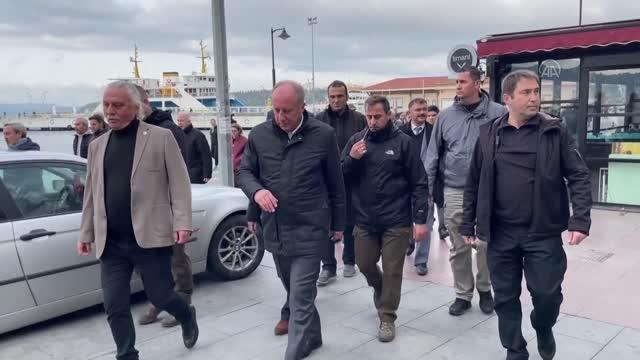 ÇANAKKALE - Memleket Partisi Genel Başkanı İnce, Zafer Partisi ile ittifak görüşmelerinin sürdüğünü açıkladı
