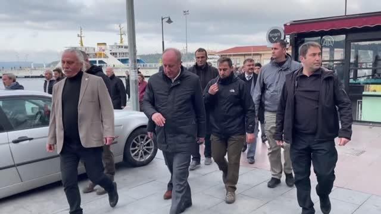 ÇANAKKALE - Memleket Partisi Genel Başkanı İnce, Zafer Partisi ile ittifak görüşmelerinin sürdüğünü açıkladı