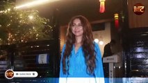 Shibani Dandekar, Anusha Dandekar and Farhan Akhtarspotted at Mizu restaurant in Bandra