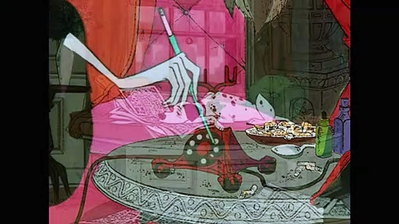 101 DALMATIANS Cruella Calls Anita - (1961) Disney