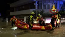 Alluvione e terremoto nelle Marche, gli interventi dei vigili del fuoco di Ancona