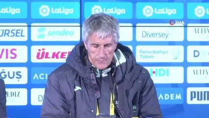 Quique Setien: "Fenerbahçe çok iyi oynadı"
