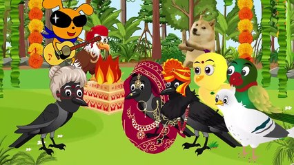 Greedy Wife Crow Chidiya  ｜ Tuni Chidiya Wala Cartoon ｜ Hindi Cartoon ｜ #chichutv