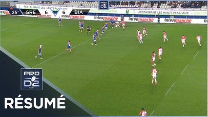 PRO D2 - Résumé FC Grenoble Rugby-Biarritz Olympique: 13-13 - J13 - Saison 2022/2023