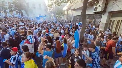 Catamarca celebró el triunfo de Argentina ante Australia