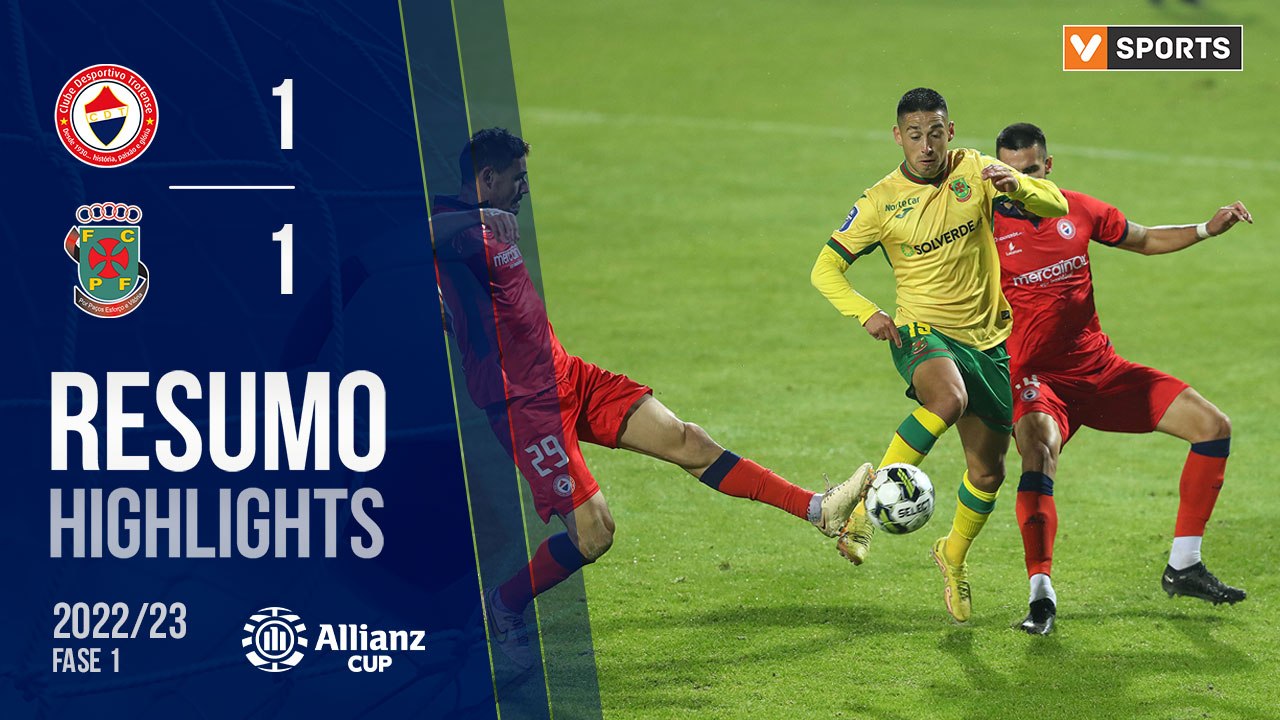 Highlights: CD Trofense 1-1 Paços de Ferreira (Taça da Liga 22/23 - Fase 3 - Jornada 2)