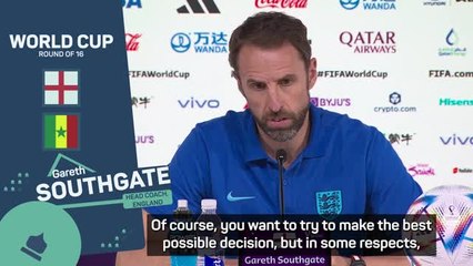 There's 'no right or wrong' World Cup starting 11 for England - Southgate