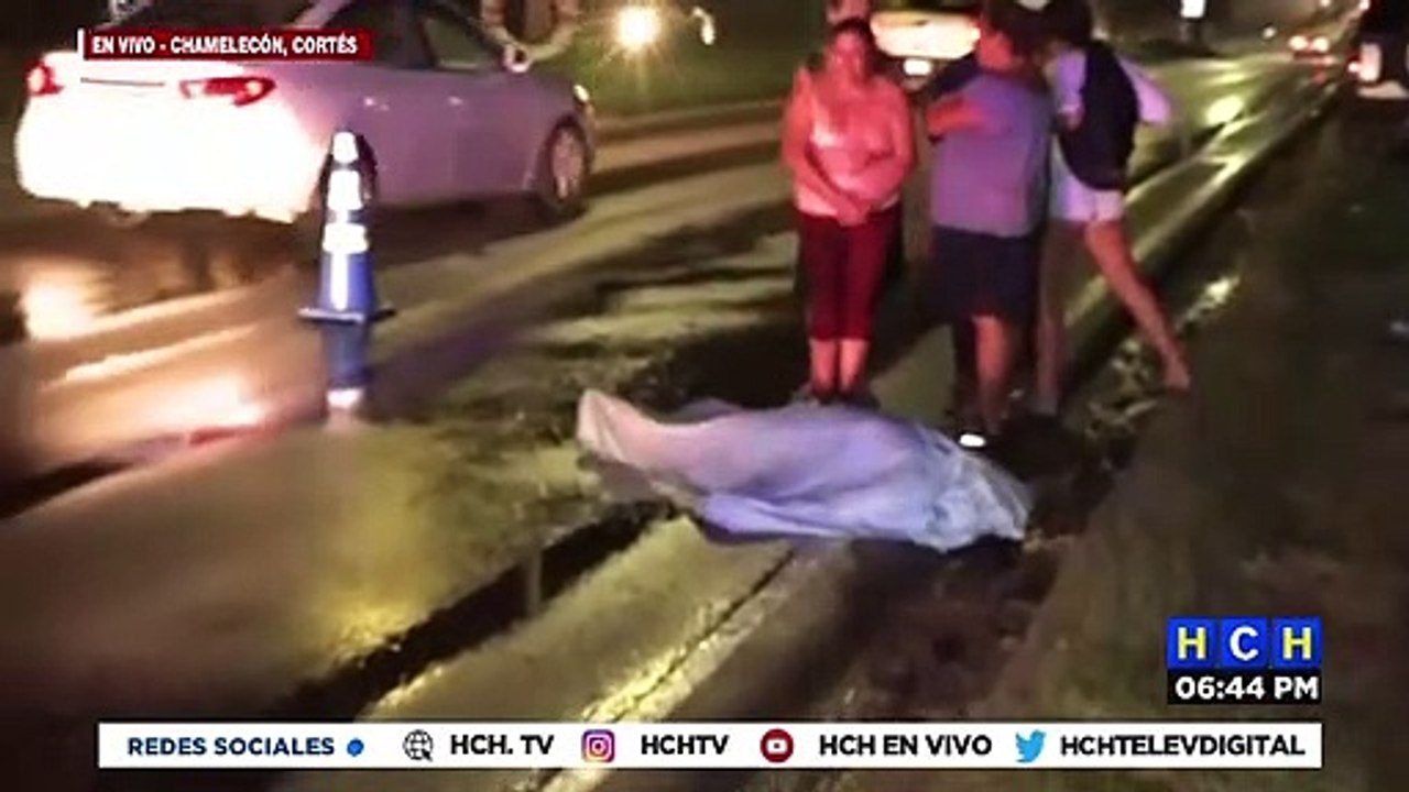 ¡Trágico! Atropellado por un vehículo muere hombre en Villanueva, Cortés