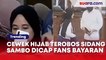 Heboh Cewek Berhijab Terobos Sidang Sambo Dicap Fans Bayaran