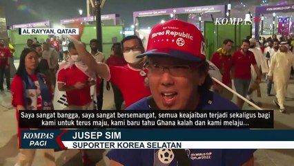 Korsel dan Swiss Lolos ke Babak 16 Besar, Para Suporter Selebrasi di Stadion Education City