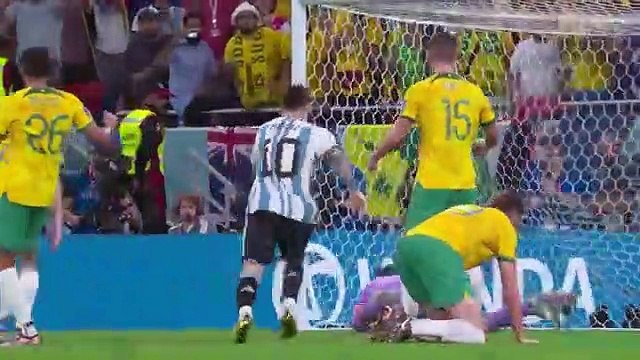 Argentina vs Australia 2-1 Highlights - Highlights zwischen Argentinien und Australien -2:1- Leo Messi hat Argentiniens Innenverteidiger nach dem Sieg im Achtelfinale gegen Australien herausgefordert