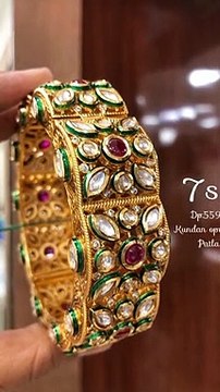 Kundan Kada Bangles - Kundan Bangles - Kundan Jewellery