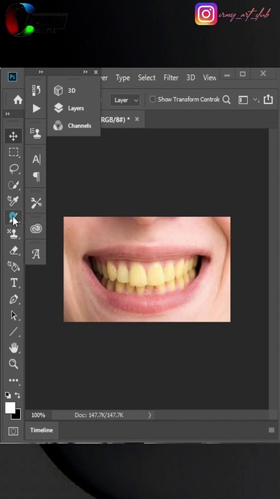 Whiten Your Yellow Teeth in Photoshop cc
