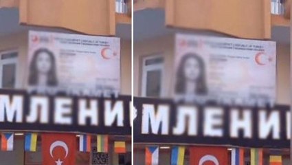 Antalya'da Türk ikamet izni alan  firmadan akılalmaz reklam! Kimliğe koydukları fotoğraf olay oldu