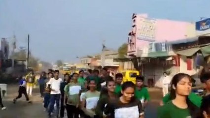 राजगढ़: पर्यावरण संरक्षण का संदेश देने दौड़े नौनिहाल, सिविल जज ने किया मार्गदर्शन