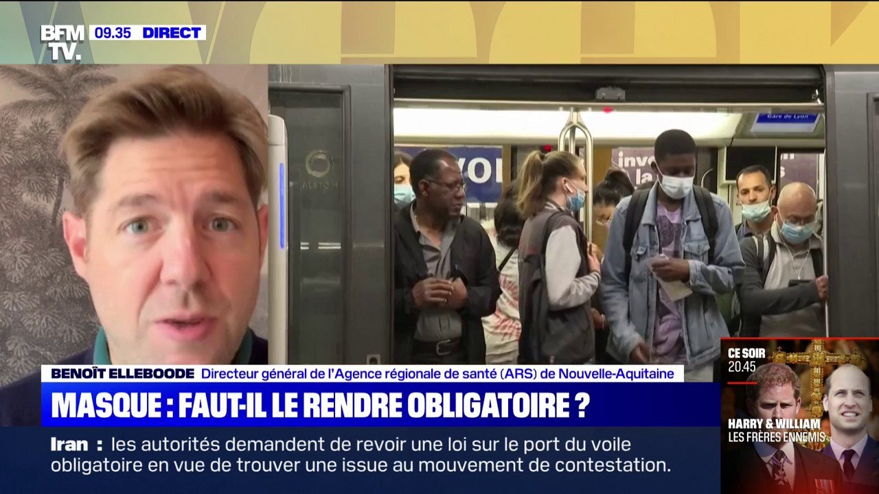 Port du masque: "On parie sur la responsabilité de la population" selon Benoît Elleboode, directeur de l'ARS Nouvelle-Aquitaine
