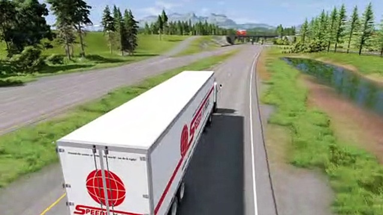 Trucks vs. vertical Cars BeamNG