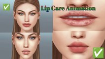 ASMR Clean Lips//Lip Care Animation