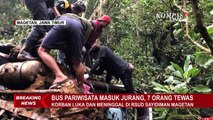 Bus Pariwisata Asal Semarang Terjun Masuk Jurang di Magetan, 7 Orang Tewas di Lokasi
