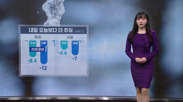 [날씨] 내일 오늘보다 더 추워...철원 영하 12도 / YTN