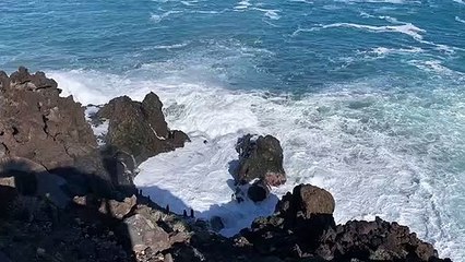 Impresionantes imágenes del oleaje en el norte de Tenerife