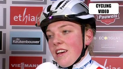 Fem van Empel Reacts To Antwerp World Cup Race
