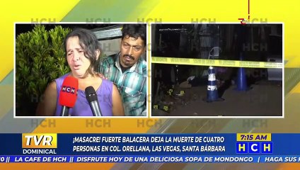 ¡Otra masacre! Asesinan a balazos a cuatro jóvenes en Las Vegas, Santa Bárbara