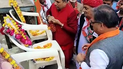 भाजपा की जनाक्रोश रथयात्राएं शुरू, पूनिया ने आमेर व झोटवाड़ा से की शुरुआत