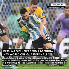 Messi magic helps send Argentina into World Cup quarterfinals