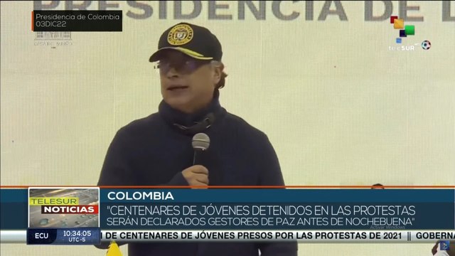 teleSUR Noticias 11:30 04-12: Liberarán a jóvenes presos por protestas de 2021 en Colombia