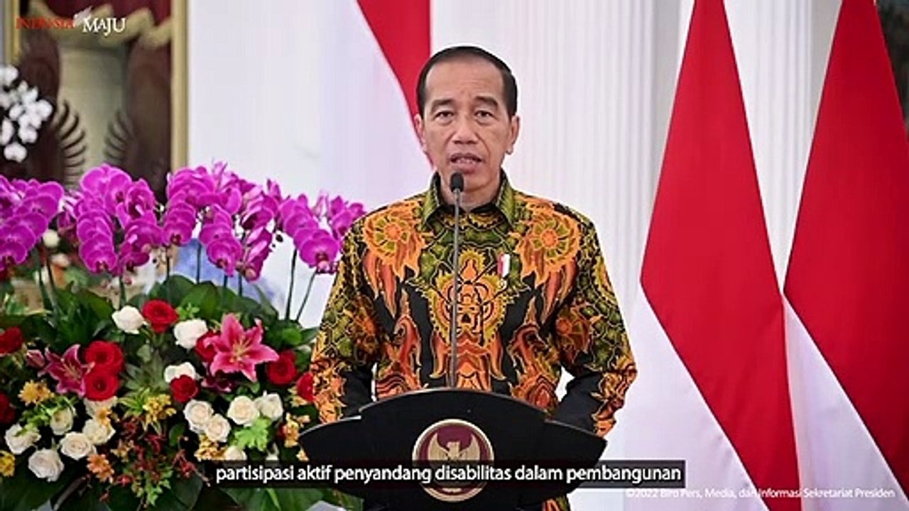 Sambutan Presiden Jokowi untuk Hari Disabilitas Internasional, 3 Desember 2022