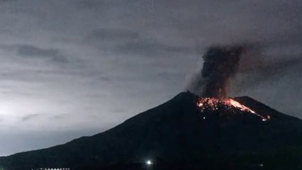 The eruption of Mount Semeru