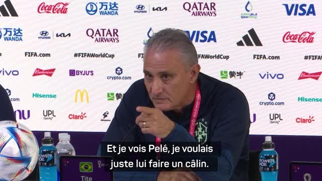 Brésil - Un Tite ému envoie son amour à Pelé et lui souhaite la santé