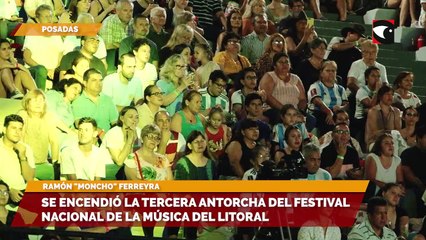 Se encendió la tercera antorcha del Festival Nacional de la Música del Litoral